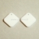 Plexiglass pendant "Rhombus", white, 1,6x1,6 cm