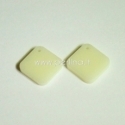Plexiglass pendant "Rhombus", ivory, 1,6x1,6 cm