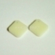 Plexiglass pendant "Rhombus", ivory, 1,6x1,6 cm
