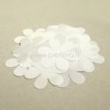 Fabric flower, white, 1 pc, select size