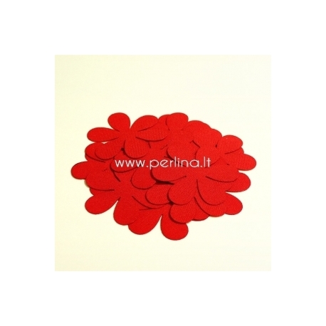Fabric flower, red, 1 pc, select size