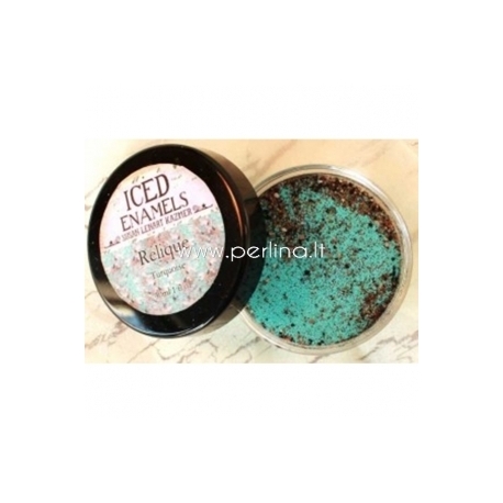 Iced enamels relique powder "Relique Turquoise", 15 ml